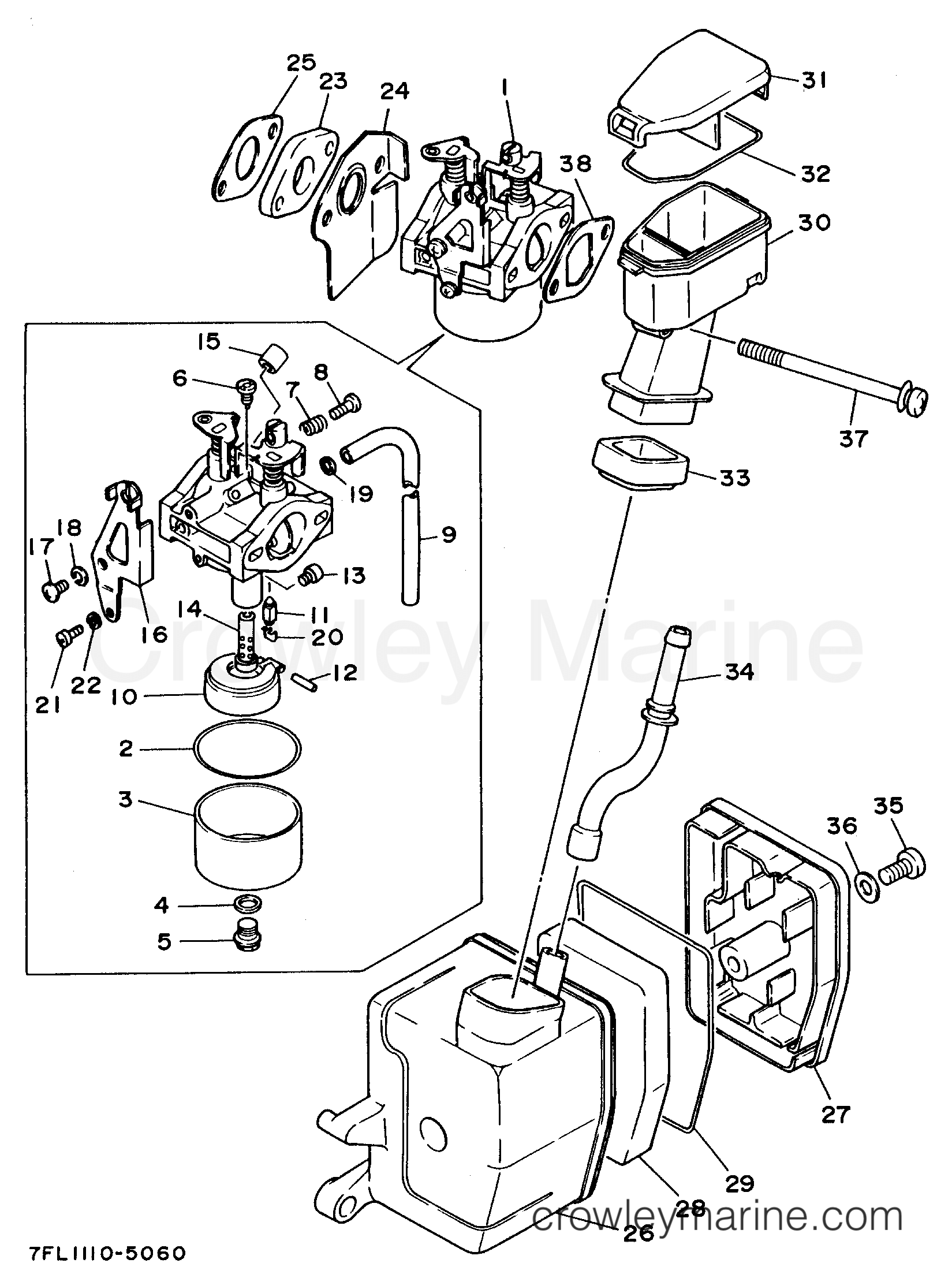 Yamaha Motors EF1000 - INTAKE
