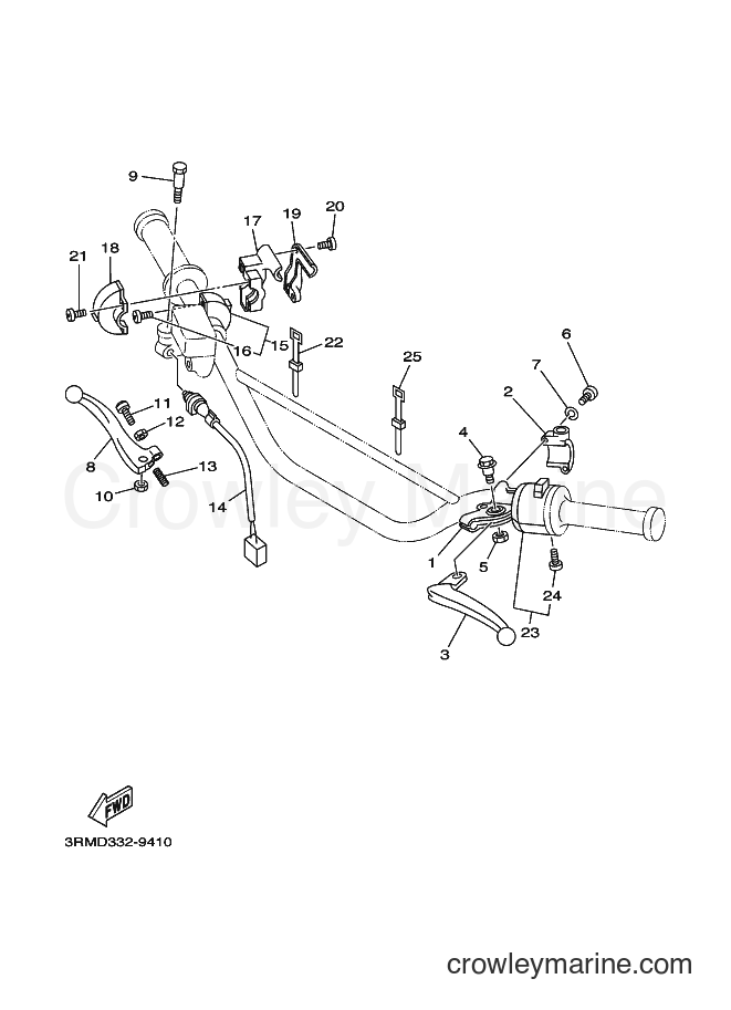 2000 Dirt Bike DT125R - DT125R (4DJA) [010] - HANDLE SWITCH & LEVER