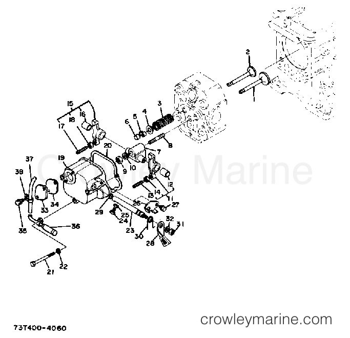 Yamaha Motors EDY5000DVE - VALVE - HEAD COVER