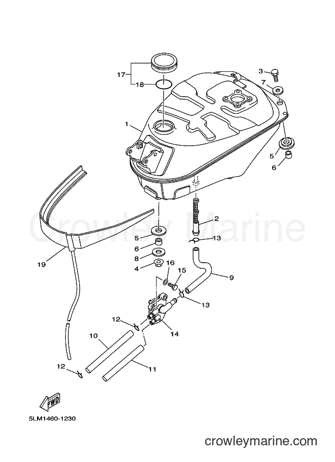 2001 Scooter T105SE - T105SE (5LM1) [010] - FUEL TANK