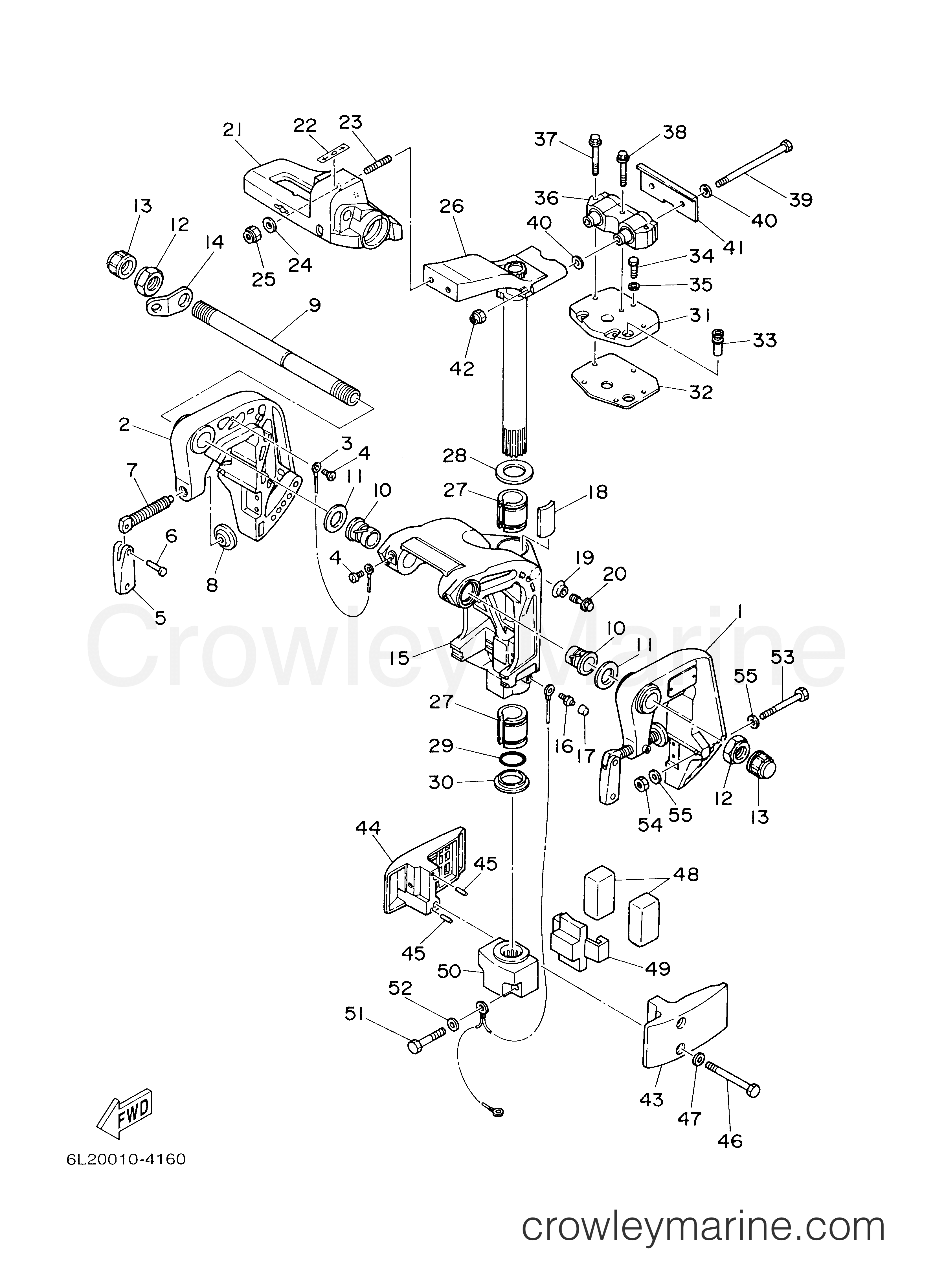 Yamaha Motors 25ESR - BRACKET 1