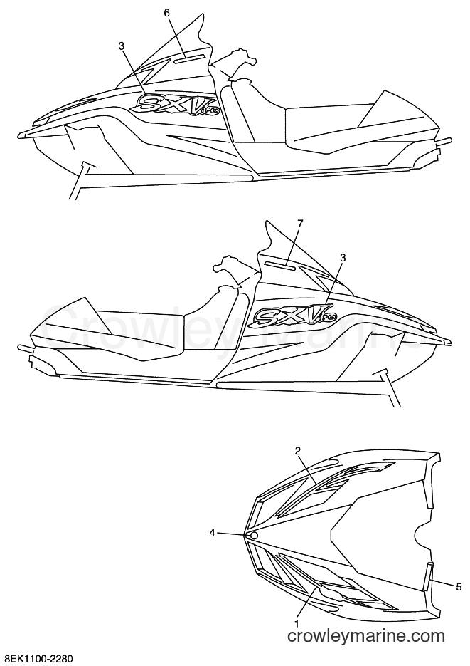 2002 Snowmobile SXV70 - SXV70 (8EK1) [030] - EMBLEM