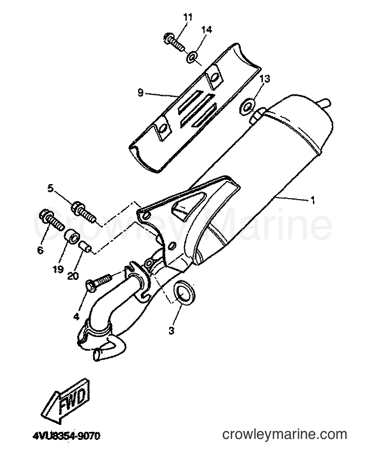 1999 Scooter CW50 - CW50 (4VVP) [010] - EXHAUST