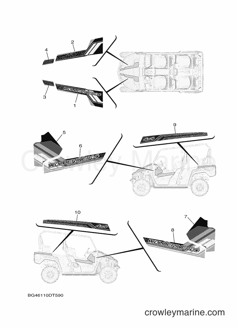 2018 ATV YXF850E - YXF850E (BG47) [010] - GRAPHICS