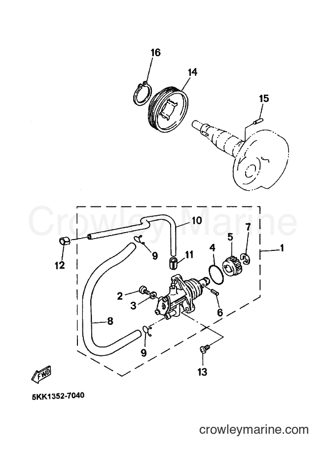 1999 Scooter YN100'99 - YN100'99 (5KK2) [010] - OILPUMP
