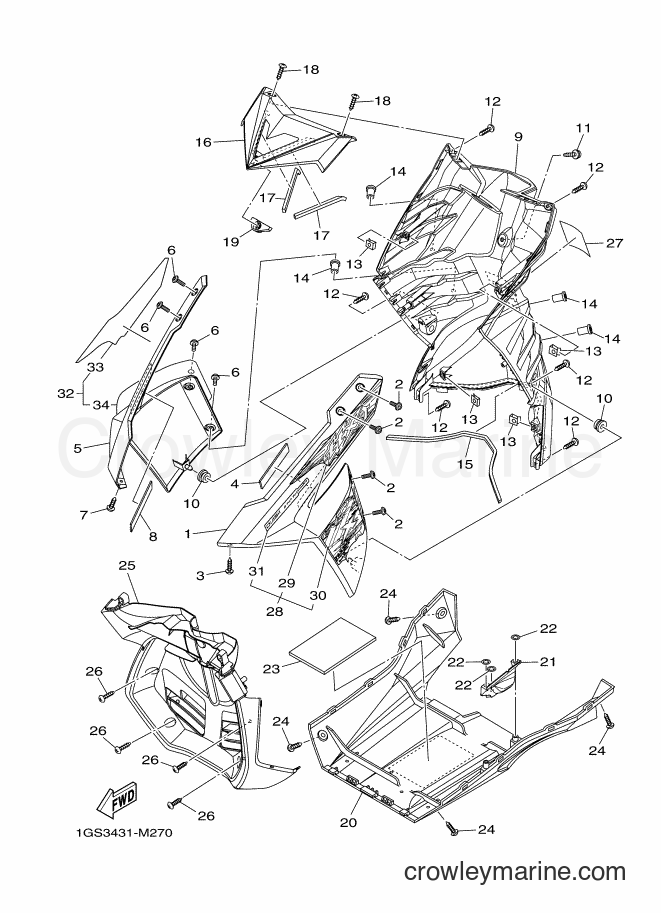 2013 Scooter AF115FX - AF115FX (1GS3) [010] - LEG SHIELD