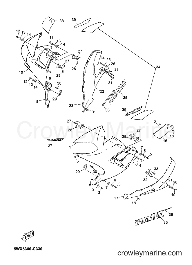 2004 Scooter TZR50 - TZR50 (5WX5) [080] - COWLING 2