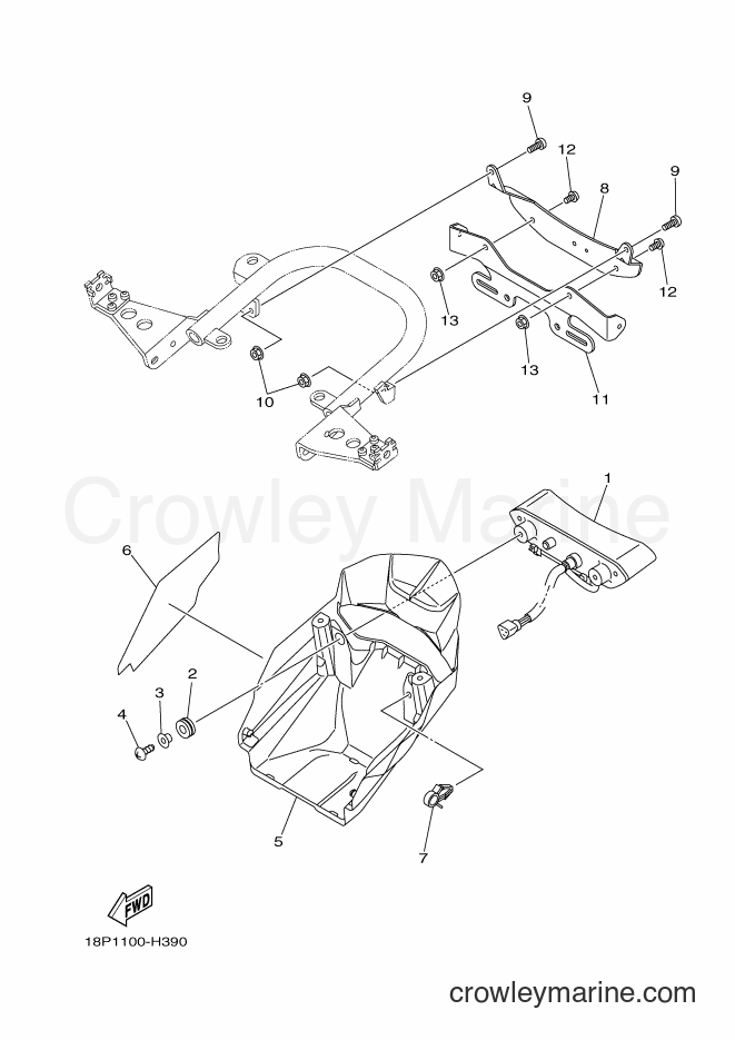 2015 ATV YFZ450R - YFZ450R (1TDD) [010] - TAILLIGHT