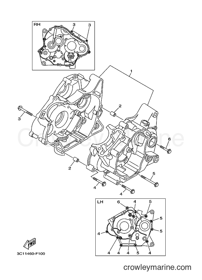 2007 Street Bike FZ150 - FZ150 (3C11) [010] - CRANKCASE