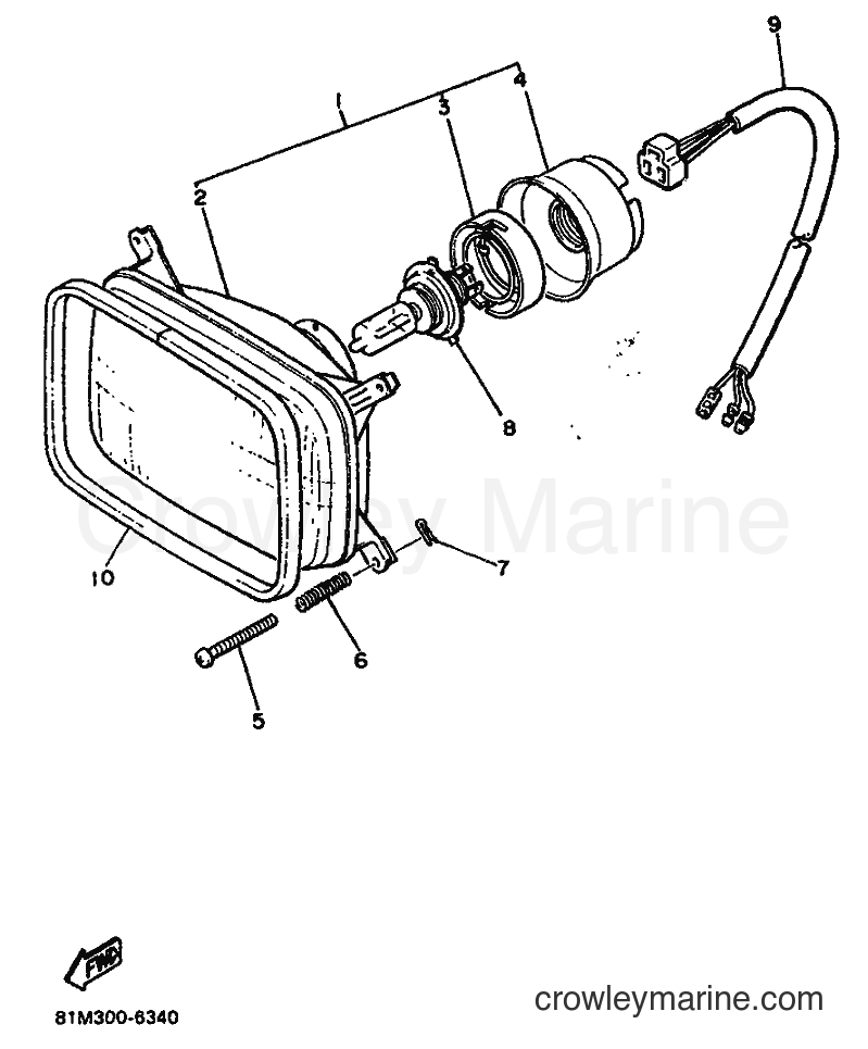 Yamaha Motors ET340TK (81M) [999] - HEADLIGHT