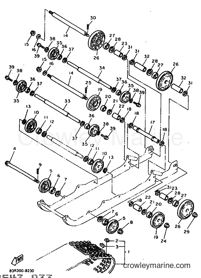 1988 Snowmobile VK540 - VK540 (84R0) [010] - TRACK SUSPENSION 1