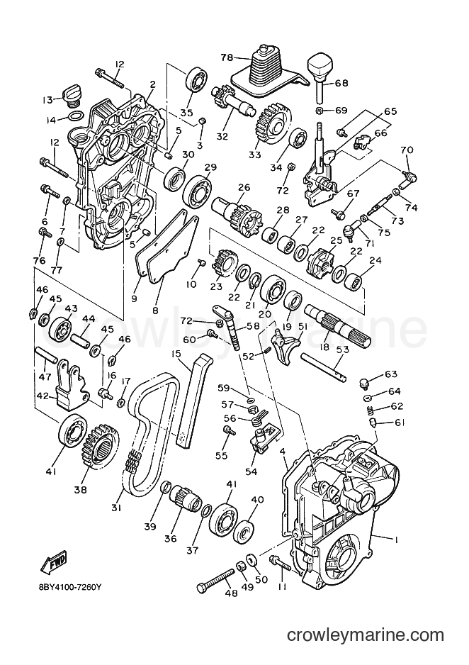 1998 Snowmobile ET410TR - ET410TR (8BY5) [030] - TRACK DRIVE 2