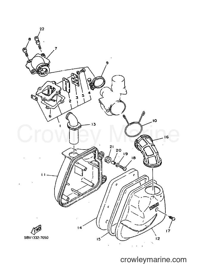1999 Scooter YN50 - YN50 (5BV3) [010] - INTAKE