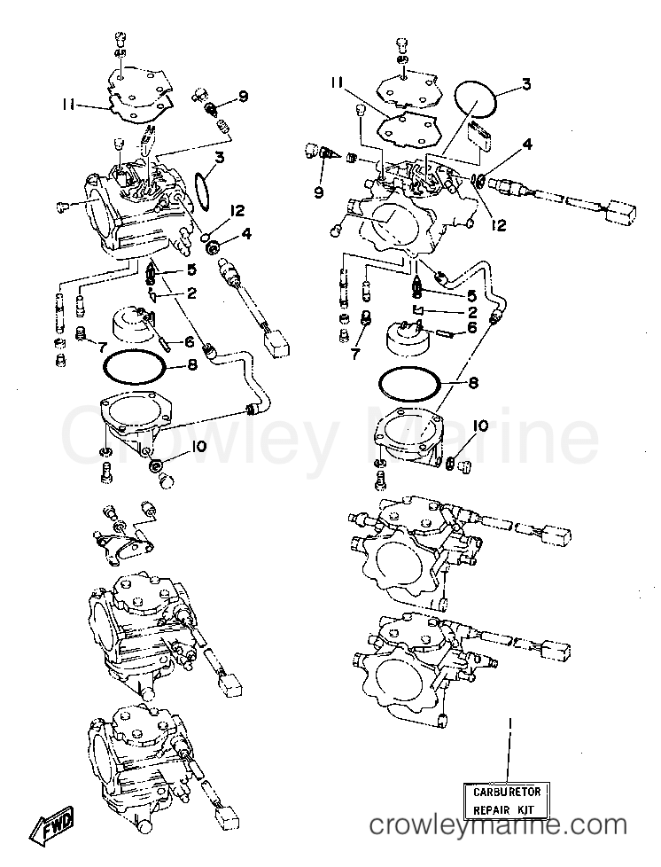 Yamaha Motors 225TXRT - REPAIR KIT 2