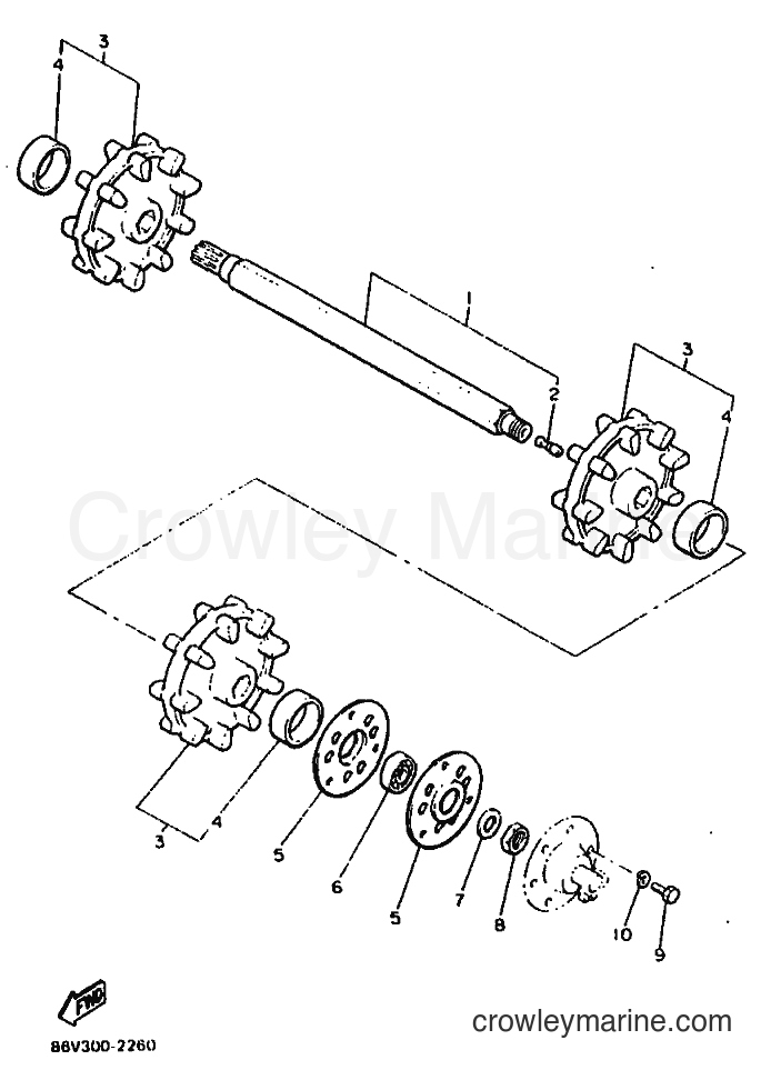 1992 Snowmobile VK540E - VK540E (86V4) [010] - TRACK DRIVE 1