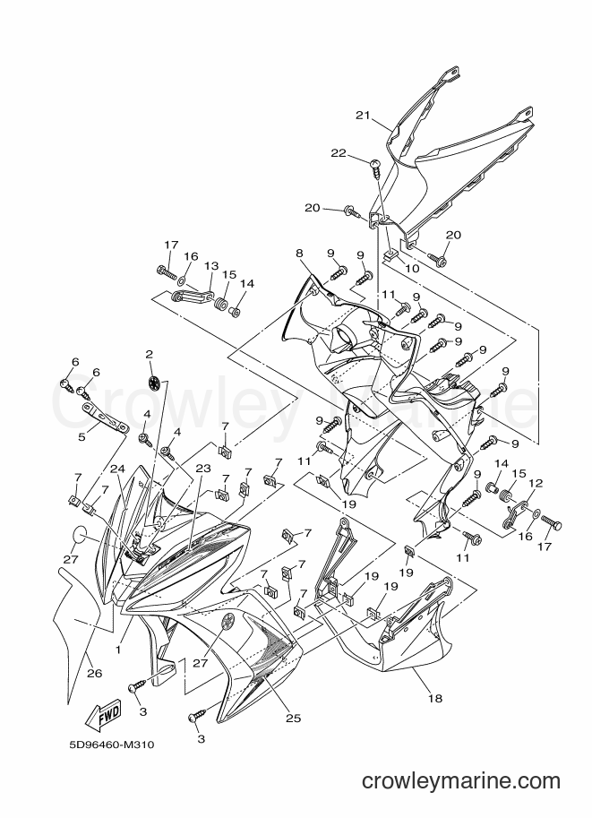 Yamaha Motors T115LE (35D7) [010] - LEG SHIELD