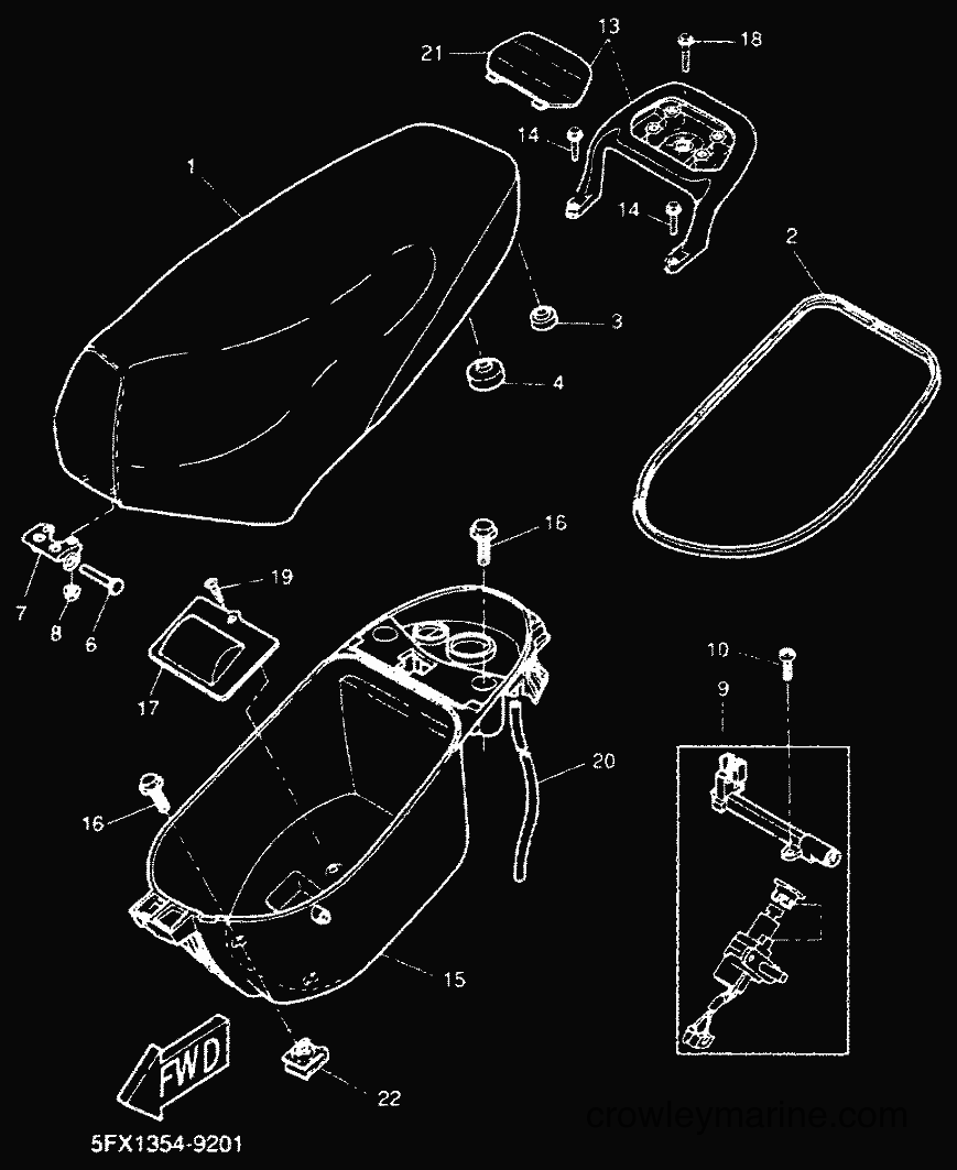 2000 Scooter CW50RS - CW50RS (5JK3) [010] - SEAT & CARRIER