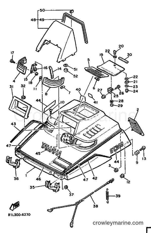 1996 Snowmobile ET340K - ET340K (81L) [999] - SHROUD & WINDSHIELD