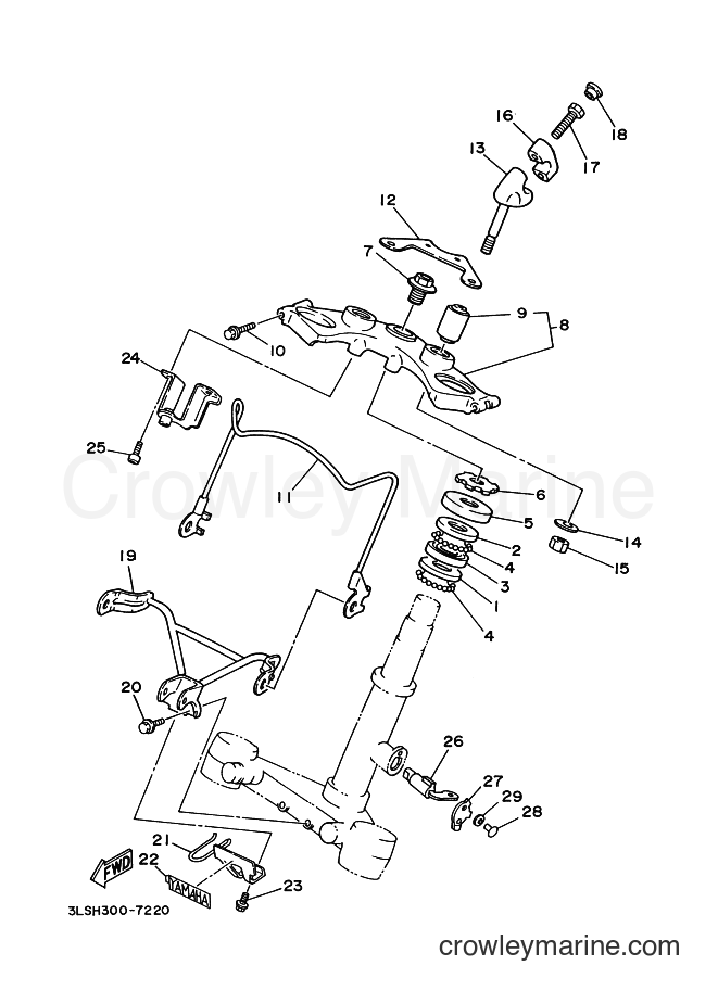 Yamaha Motors XV250S (3LSM) [090] - STEERING