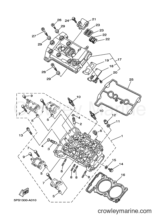 2002 Street Bike TDM900 - TDM900 (5PS1) [070] - CYLINDER HEAD