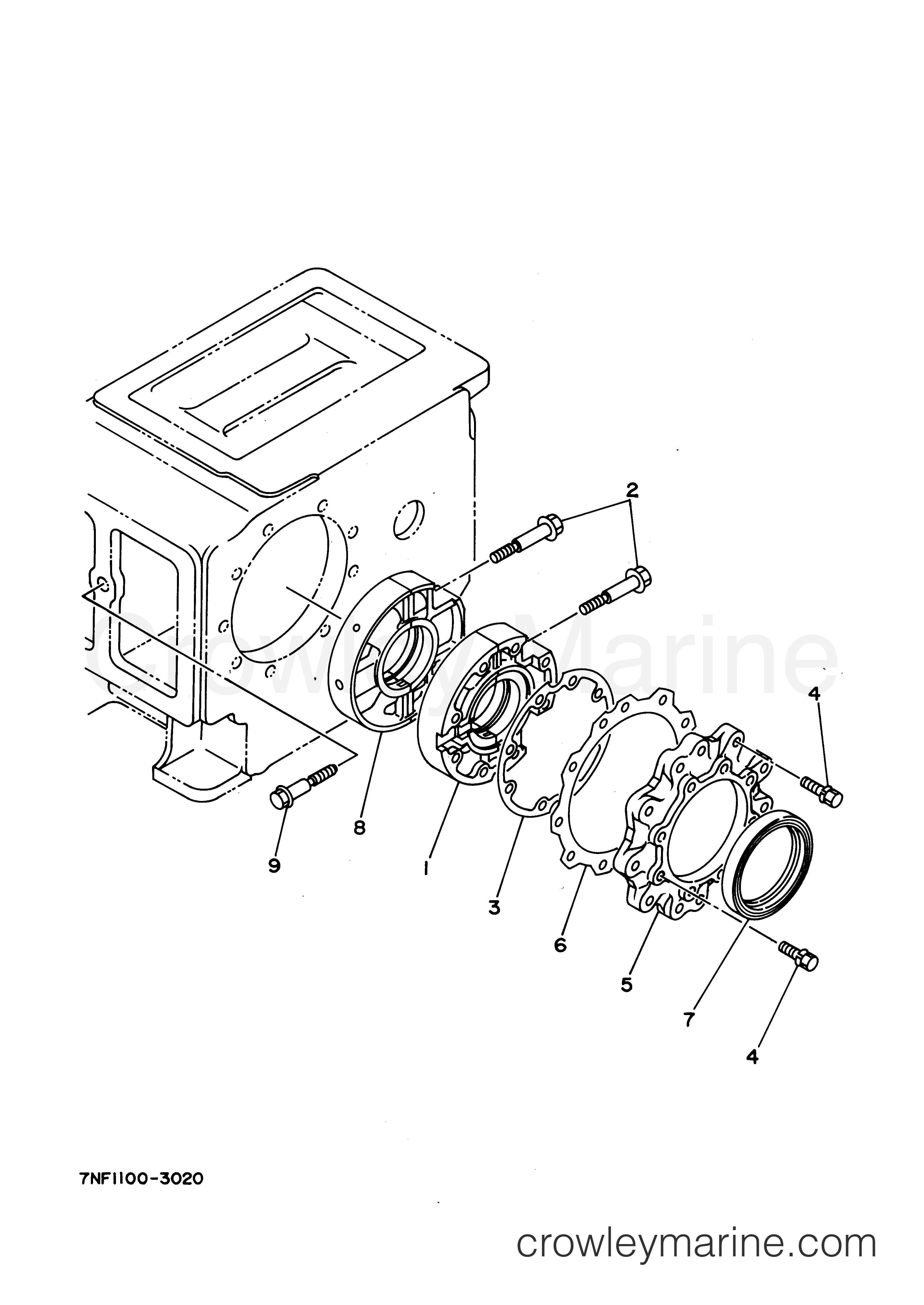 Yamaha Motors EDL6500S2 - CRANKCASE 2