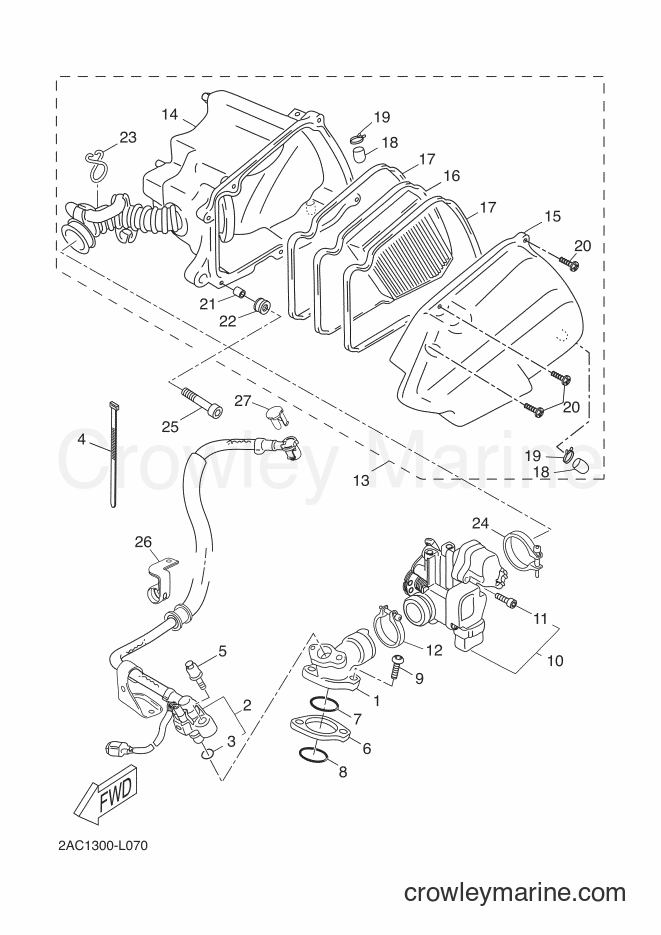 Yamaha Motors YN50F (2AC2) [020] - INTAKE