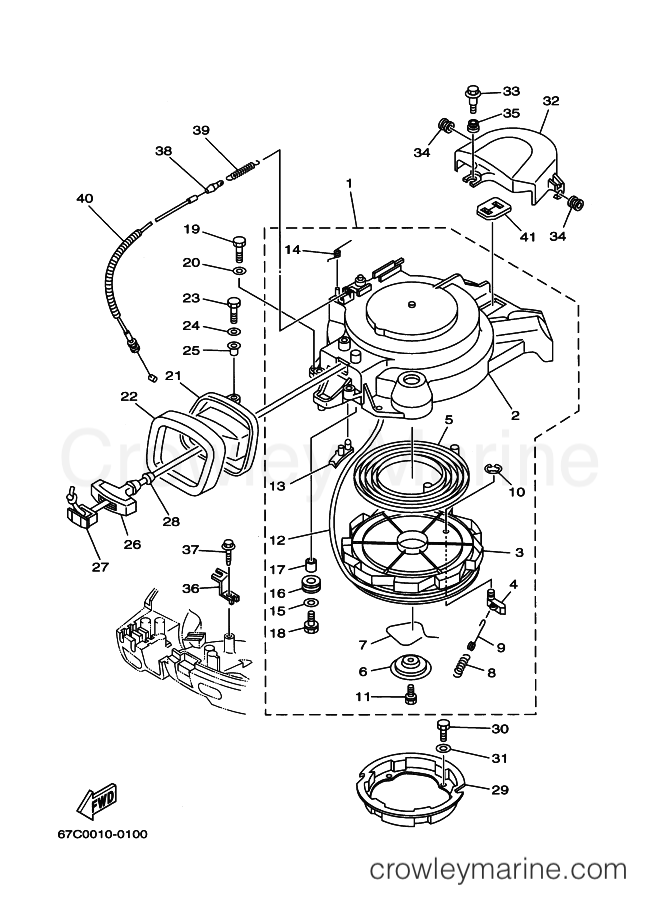 Yamaha Motors F40B (67C) [040] - STARTER