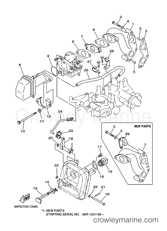 Yamaha Motors F9.9PLRC (69C3) [040] - INTAKE
