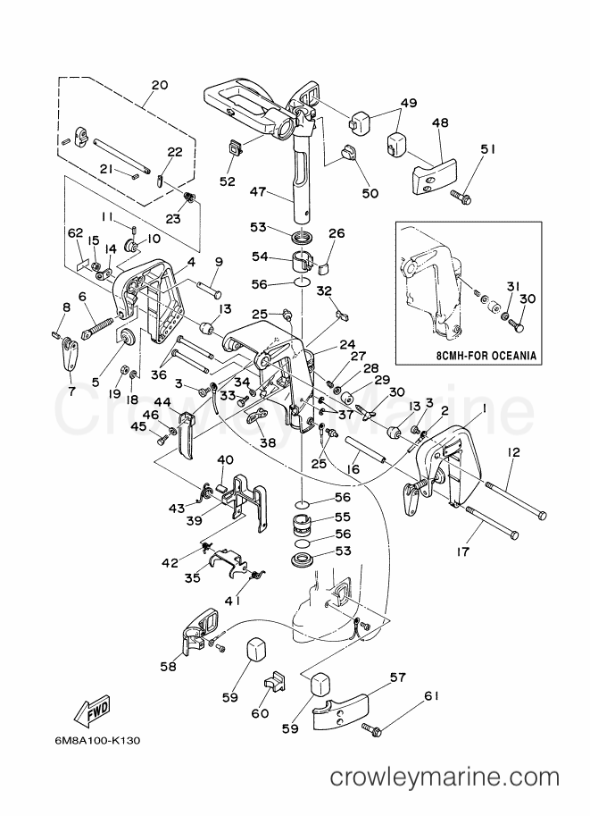 Yamaha Motors 8SMH-2011 (6N0A) [240] - BRACKET