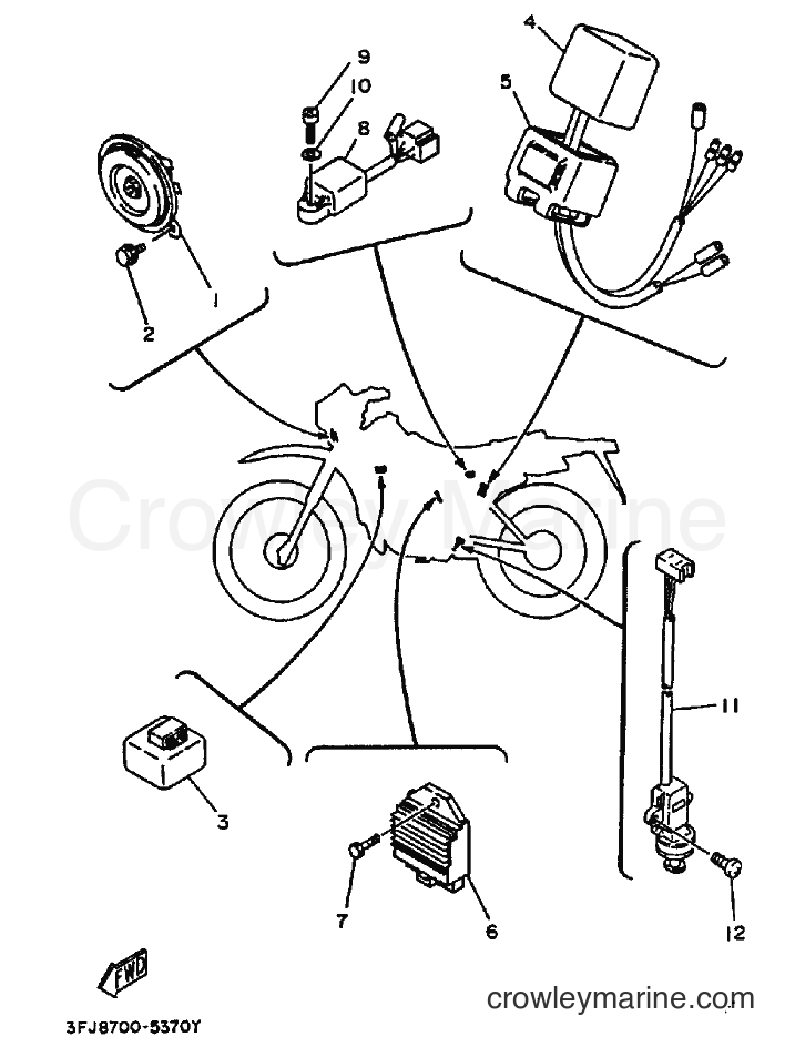 1995 Dirt Bike DT175 - DT175 (3FJ8) [010] - ELECTRICAL 2