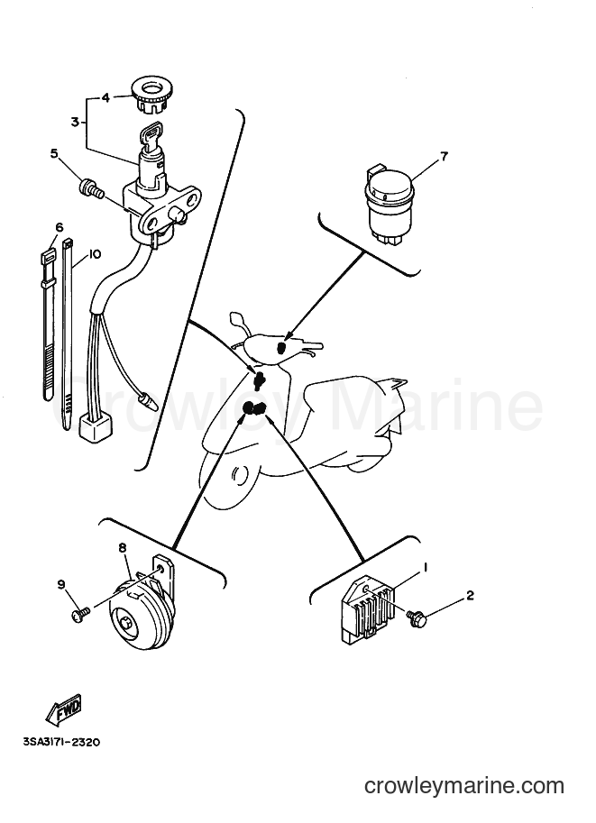 Yamaha Motors CY50 (3SA5) [010] - ELECTRICAL 1