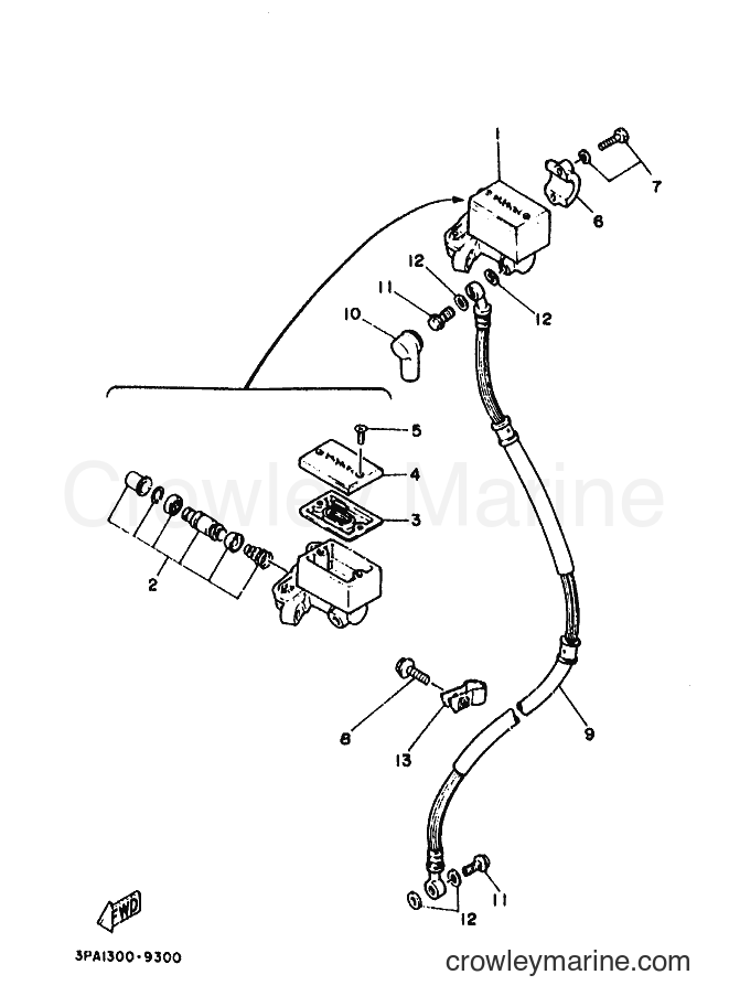 1990 Sport Bike TZR125 - TZR125 (3PC2) [999] - FRONT MASTER CYLINDER