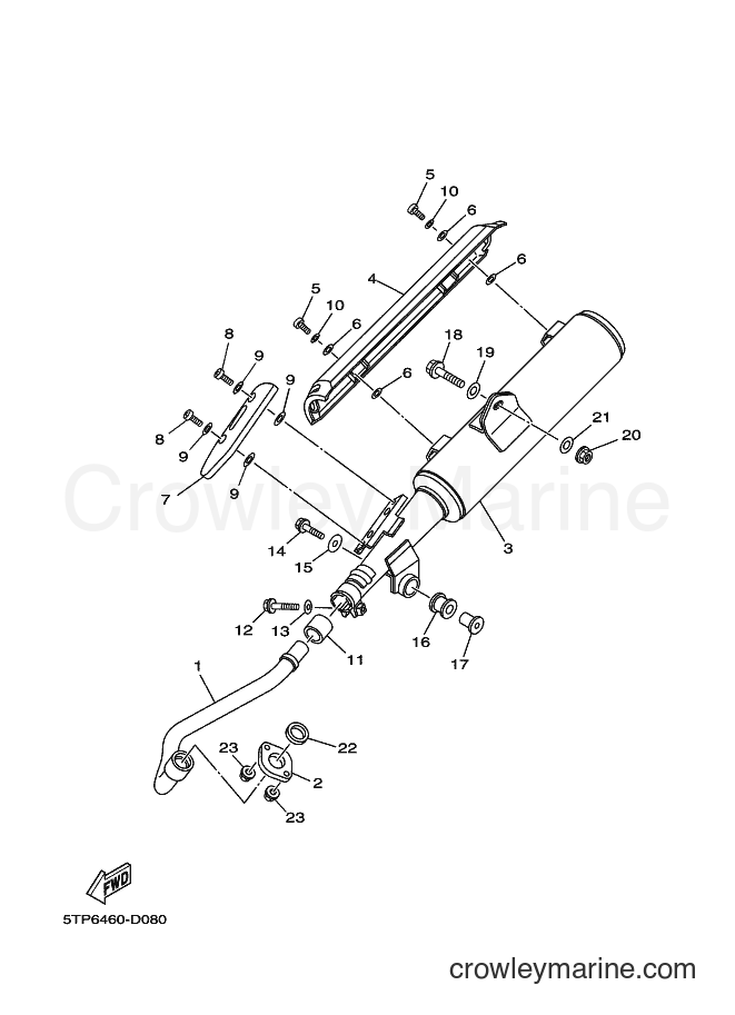 2006 Scooter T110C - T110C (5TP9) [010] - EXHAUST