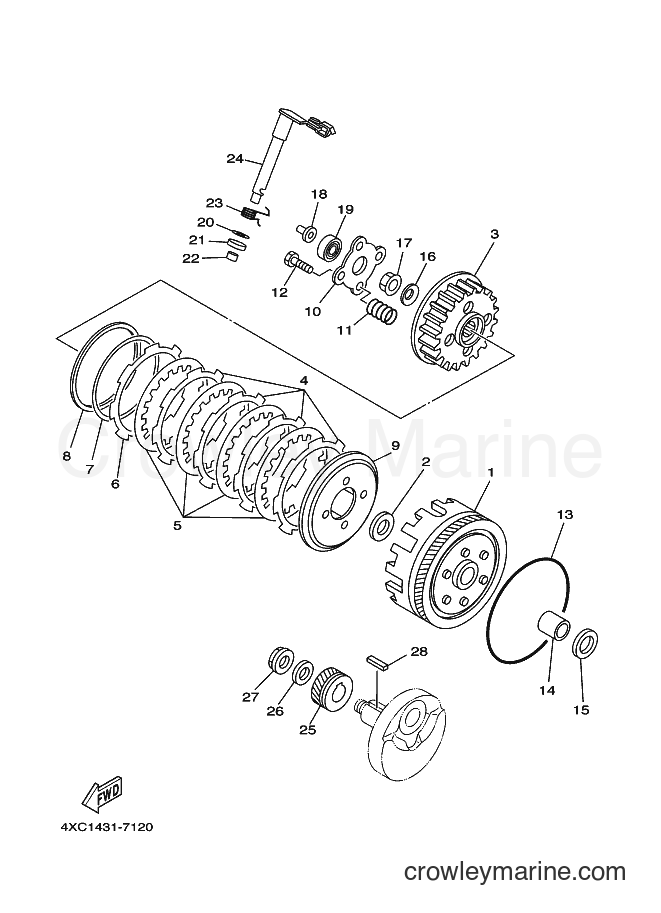 1998 Maxi-Scooter STR126A - STR126A (5BD1) [010] - CLUTCH