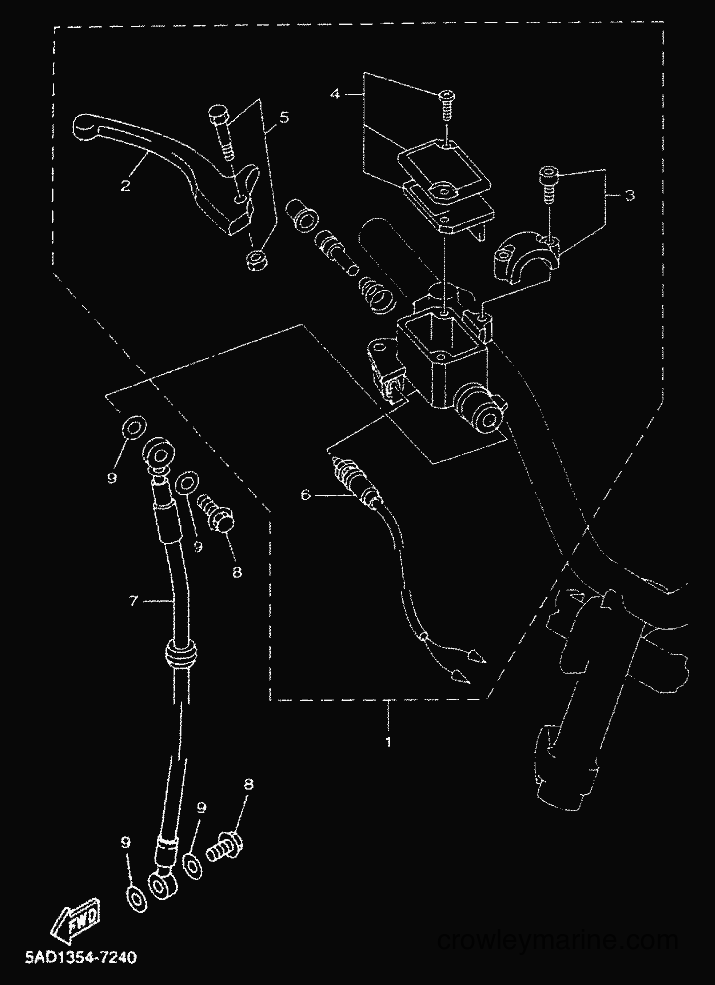 Yamaha Motors YN50 (5ADW) [010] - FRONT MASTER CYLINDER
