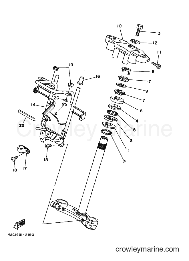 2000 Street Bike V120JR-S - V120JR-S (4MA5) [010] - STEERING