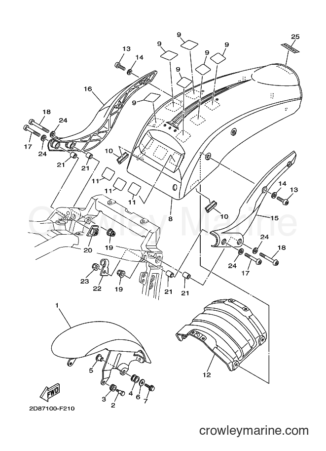 Yamaha Motors XV1700PC (2D89) [010] - FENDER