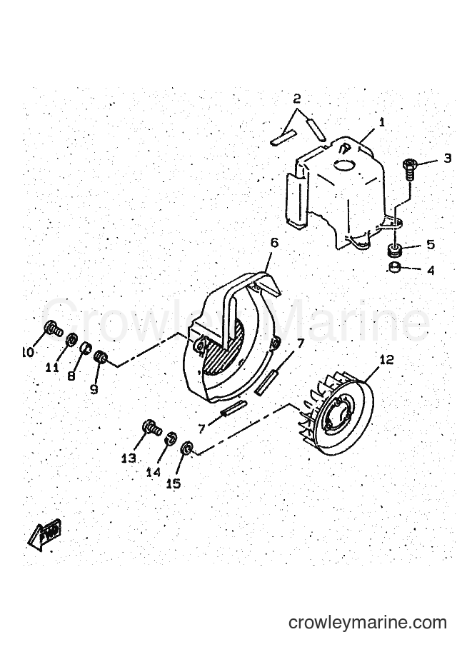 1999 Scooter CW50 - CW50 (4RW4) [010] - AIR SHROUD & FAN