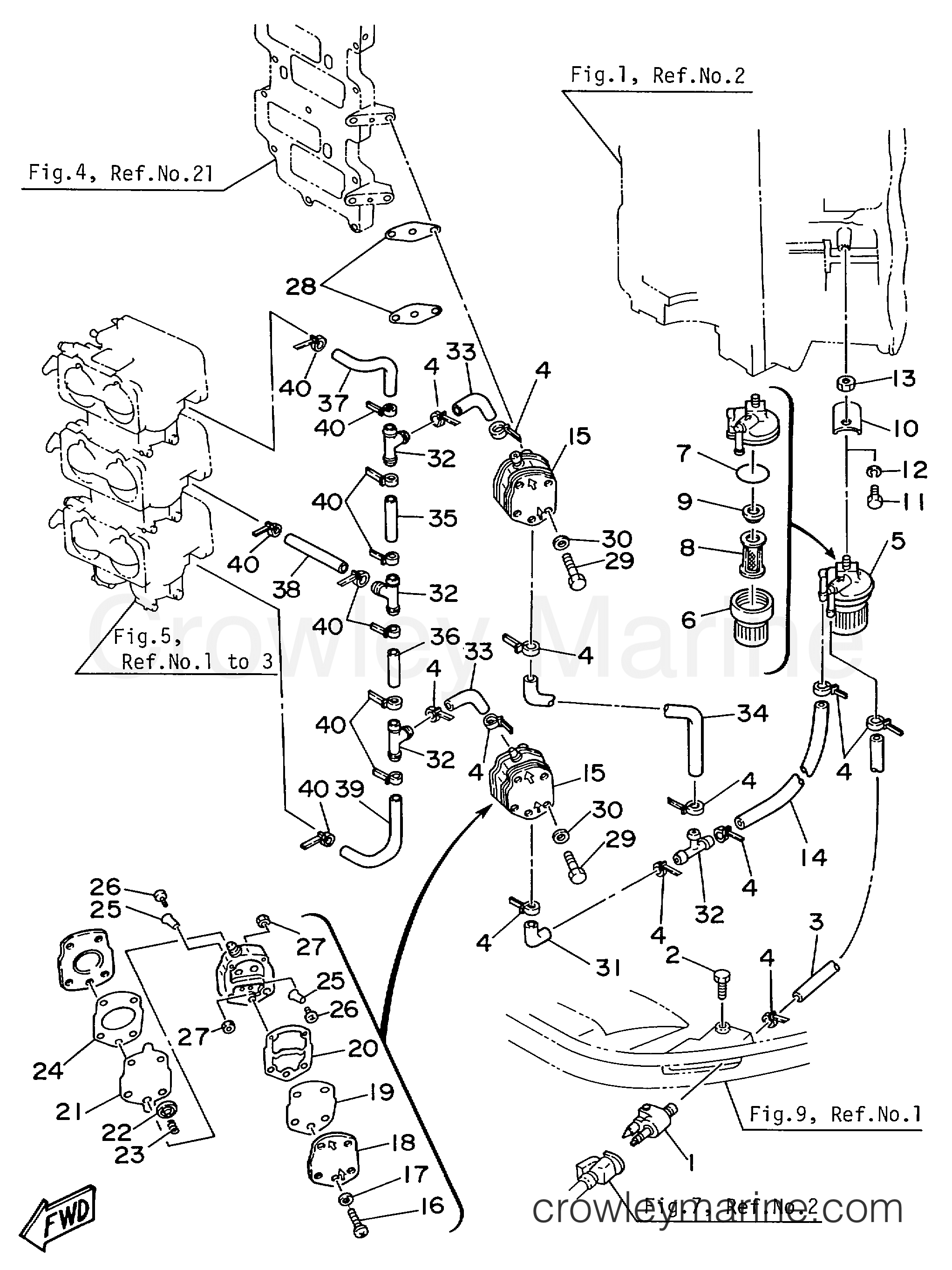 Yamaha Motors V6EXCELXH - FUEL SYSTEM 1