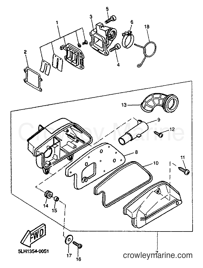 2001 Scooter EW50 - EW50 (5LH3) [030] - INTAKE