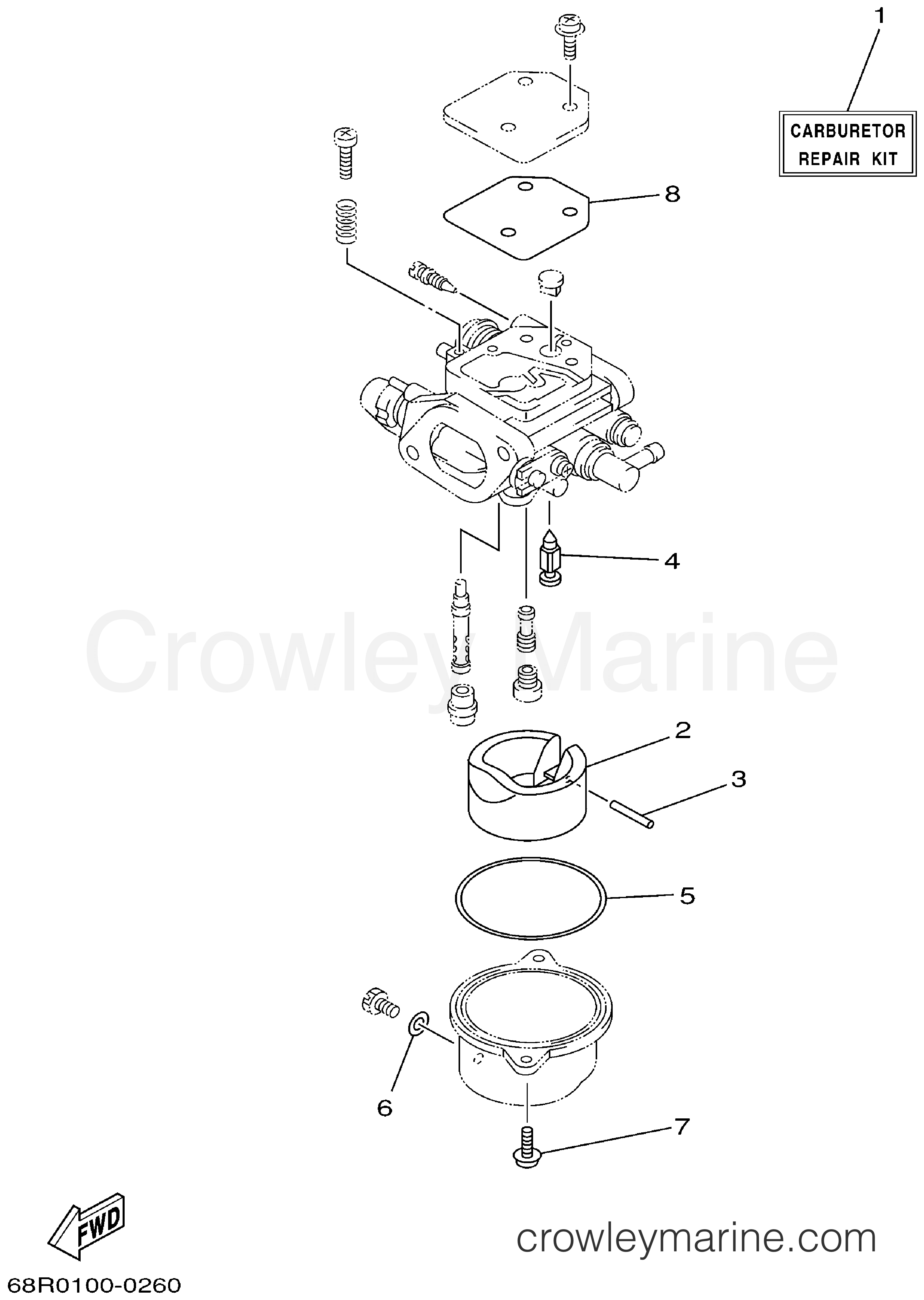 Yamaha Motors F8MLHA - REPAIR KIT 2