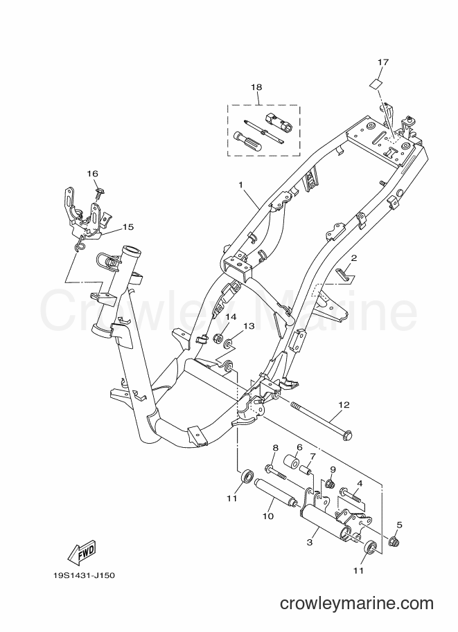 Yamaha Motors AL115S (19S3) [010] - FRAME