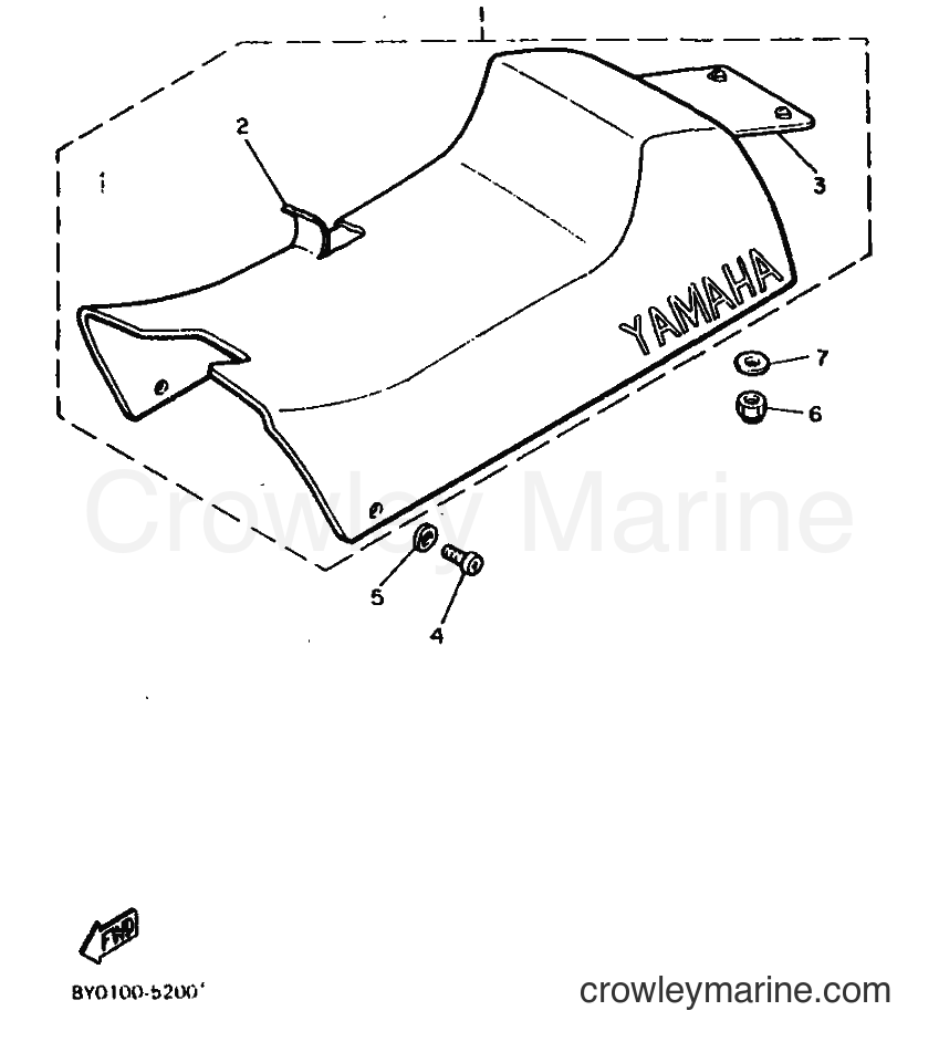 1988 Snowmobile SR540 - SR540 (84L0) [010] - SEAT