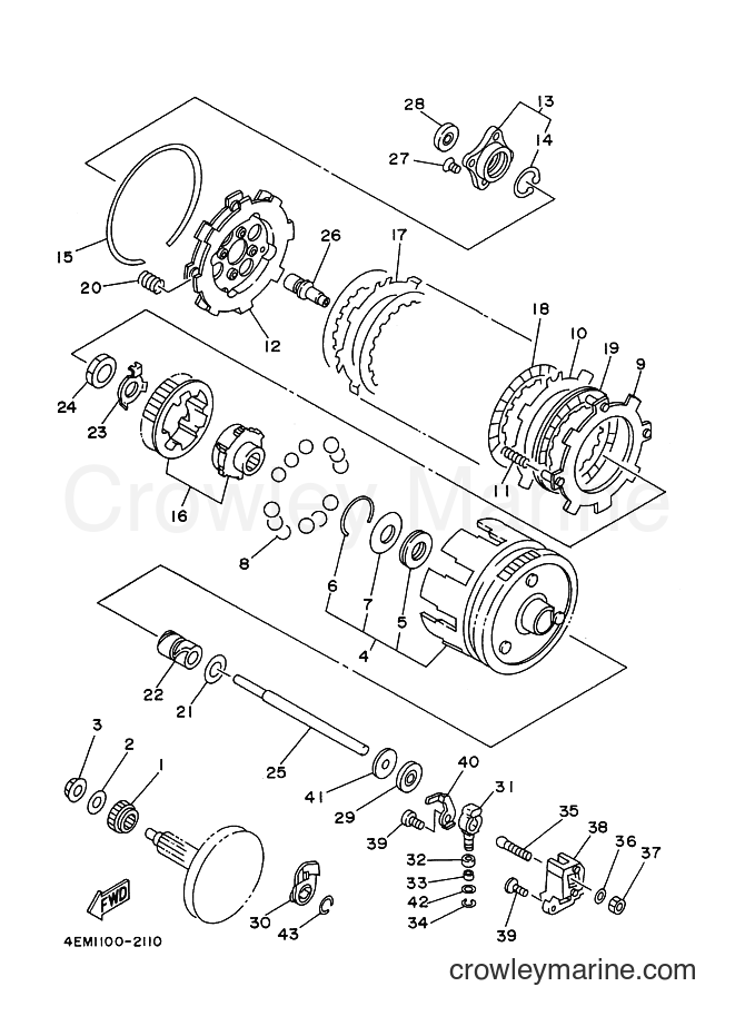 Yamaha Motors YFM80 (5THB) [030] - CLUTCH