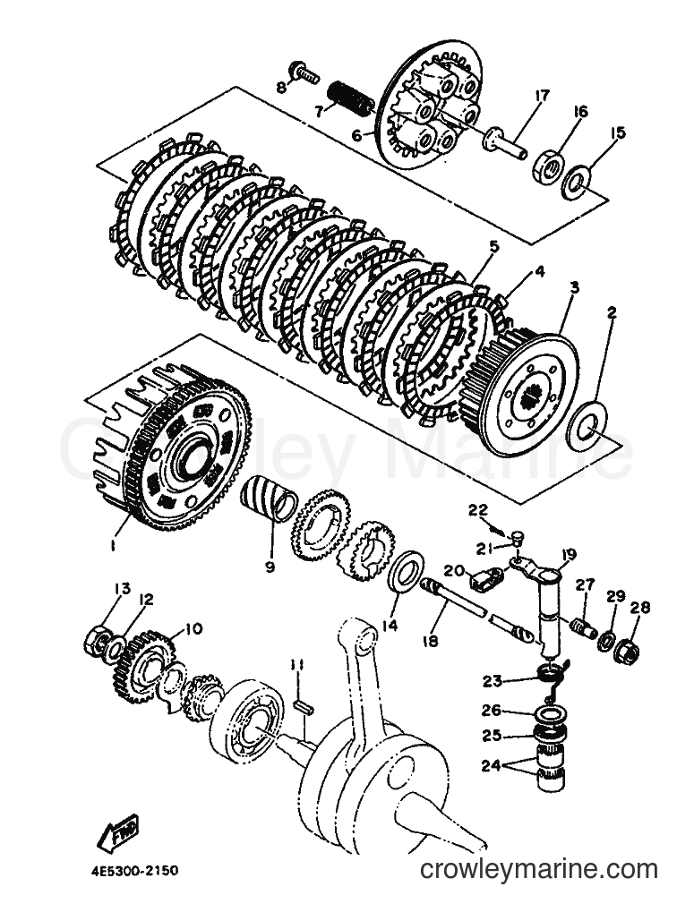 Yamaha Motors XT500 (3ST1) [999] - CLUTCH
