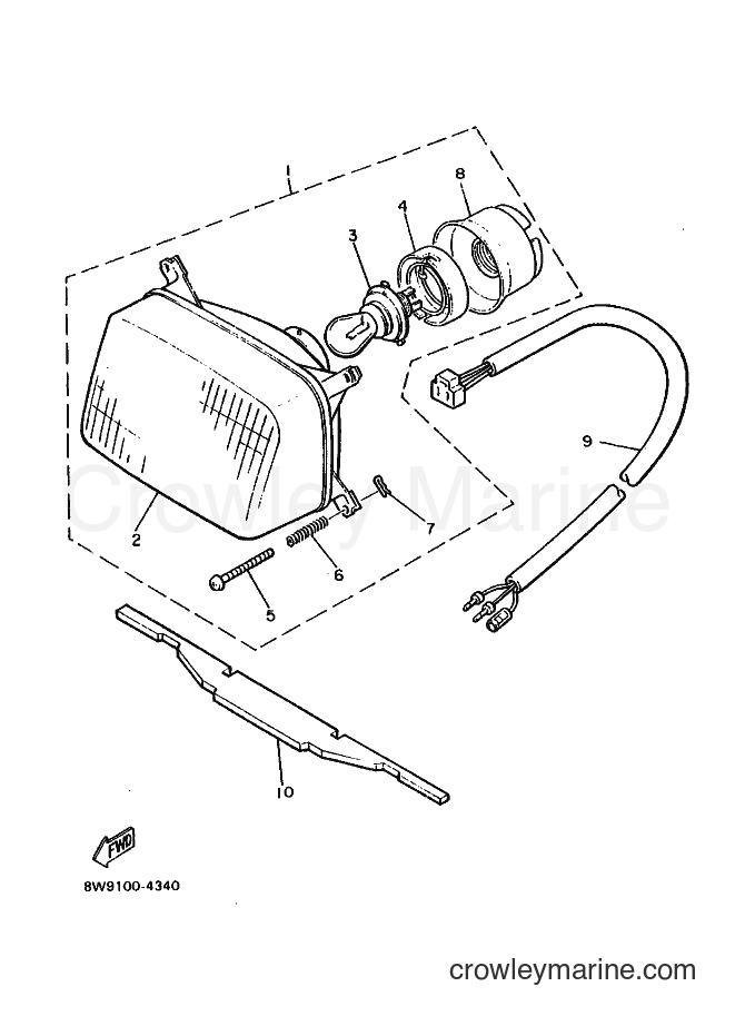 Yamaha Motors ET340 (84F0) [030] - HEADLIGHT