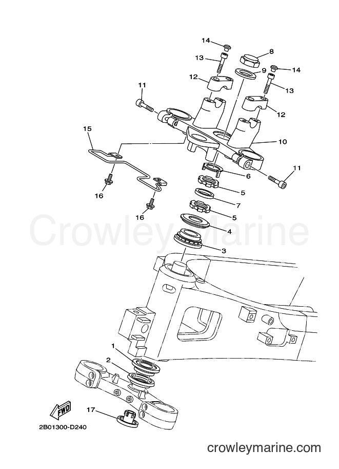 2005 Street Bike TDM900A - TDM900A (2B01) [010] - STEERING