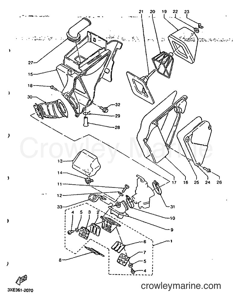 1992 Dirt Bike TDR125 - TDR125 (3XE2) [999] - INTAKE