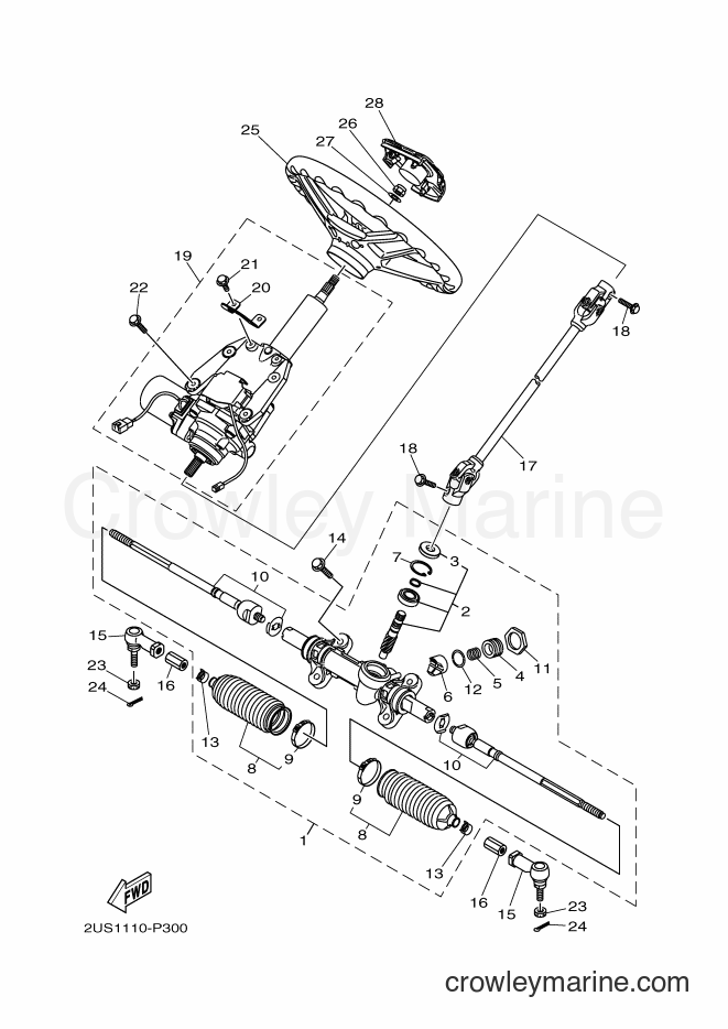 Yamaha Motors YXC700E (2US3) [010] - STEERING