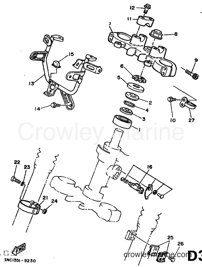 1989 Dirt Bike DT125R - DT125R (3PY2) [999] - STEERING